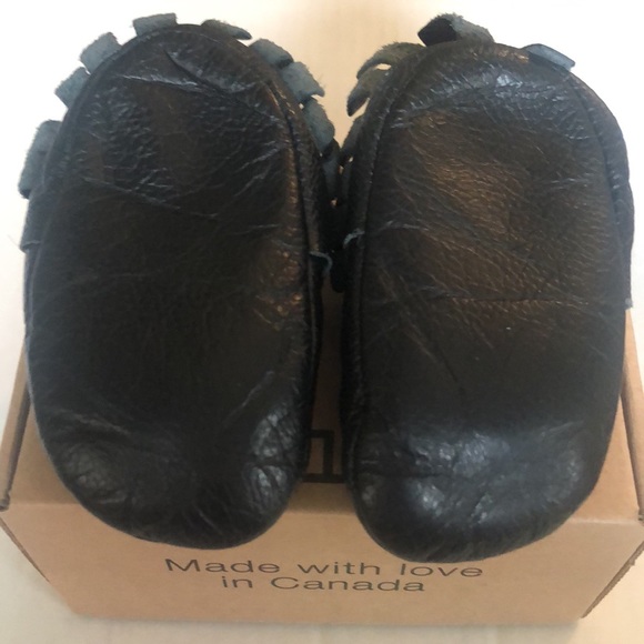 Minimoc Narwhal Size 3 Leather Moccasin - Picture 5 of 8